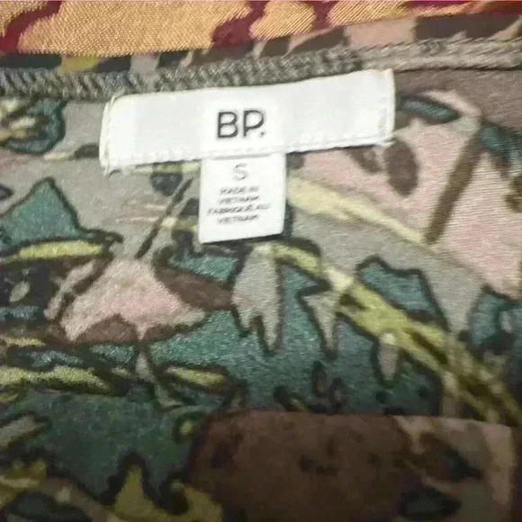 BP Cowl Neck Mini Dress in Black-Brown Floral Camo Size S - Picture 9 of 11